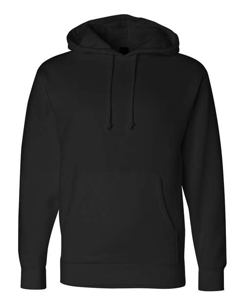 Independent Trading Co. Unisex Heavyweight Hooded Sweatshirt - Black Front