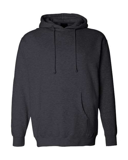 Independent Trading Co. Unisex Heavyweight Hooded Sweatshirt - Charcoal Heather Front