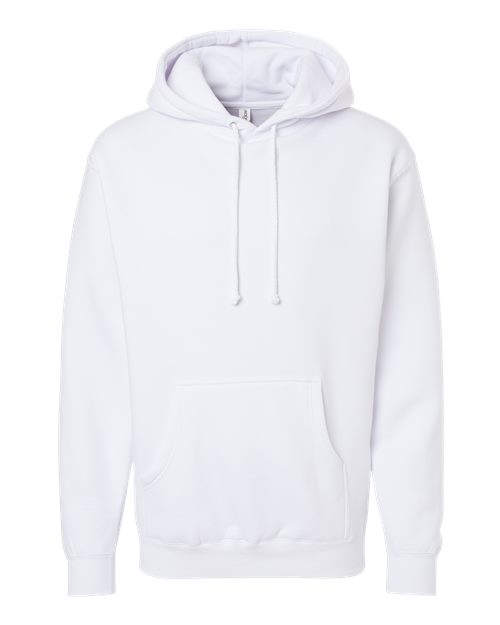 Independent Trading Co. Unisex Heavyweight Hooded Sweatshirt - White Front