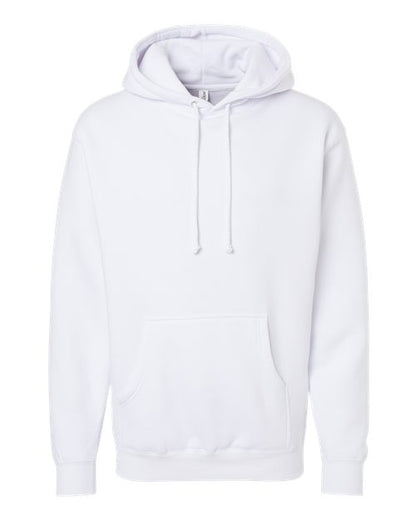 Independent Trading Co. Unisex Heavyweight Hooded Sweatshirt - White Front