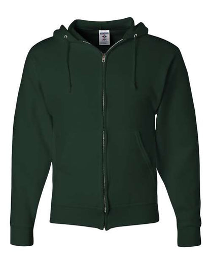 JERZEES Unisex NuBlend® Full-Zip Hooded Sweatshirt - Forest Green Front