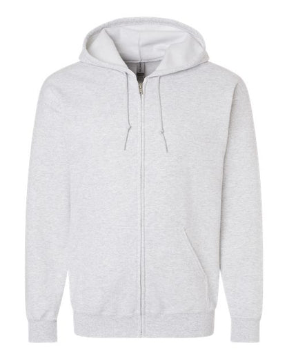 Unisex Heavy Blend™ Full-Zip Hooded Sweatshirt - Ash Front