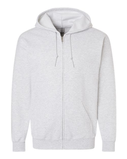 Unisex Heavy Blend™ Full-Zip Hooded Sweatshirt - Ash Front