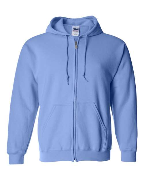 Unisex Heavy Blend™ Full-Zip Hooded Sweatshirt - Carolina Blue Front