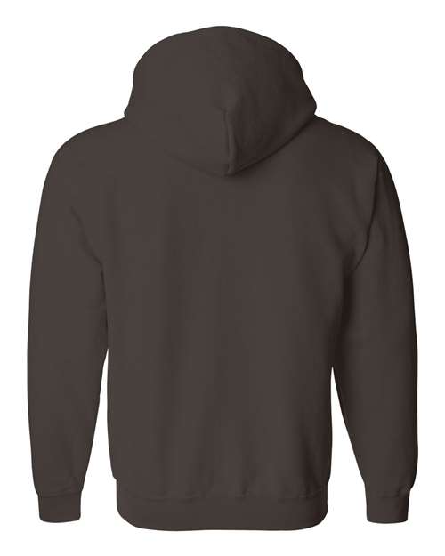 Unisex Heavy Blend™ Full-Zip Hooded Sweatshirt - Dark Chocolate Back