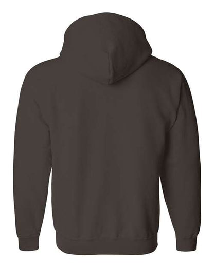 Unisex Heavy Blend™ Full-Zip Hooded Sweatshirt - Dark Chocolate Back