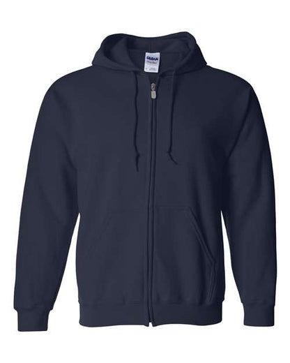 Unisex Heavy Blend™ Full-Zip Hooded Sweatshirt - Navy Front