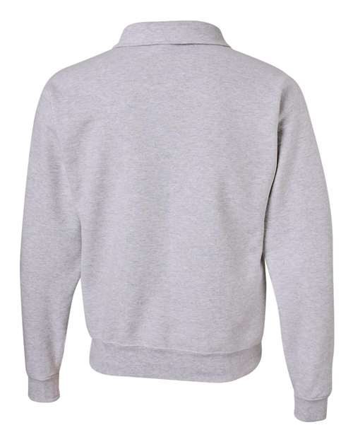 JERZEES Unisex Super Sweats NuBlend® Quarter-Zip Cadet Collar Sweatshirt - Back