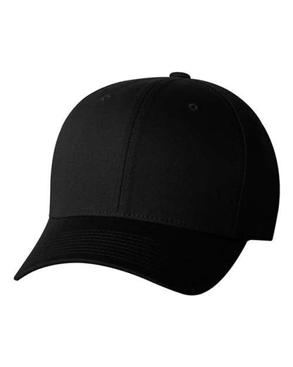Flexfit V-Flexfit® Cotton Twill Cap - Black Front