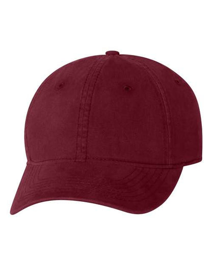 Valucap Unstructured Cap - Maroon Front