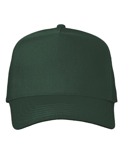 Valucap Five-Panel Twill Cap - Forest Front