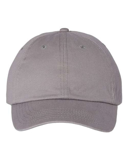 Valucap Bio-Washed Classic Dad Hat - Grey Front