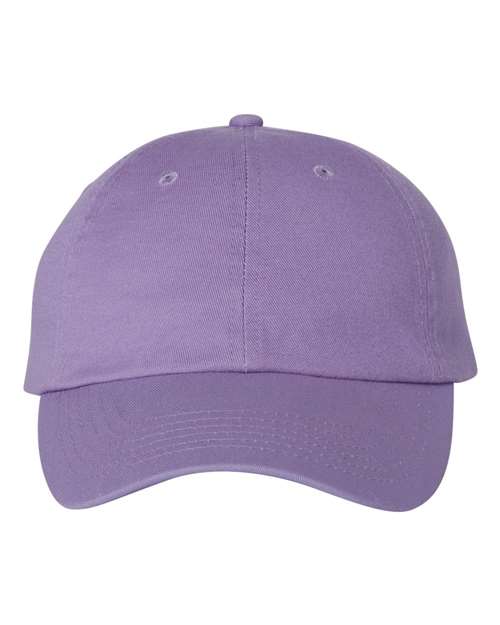 Valucap Bio-Washed Classic Dad Hat - Lavender Front