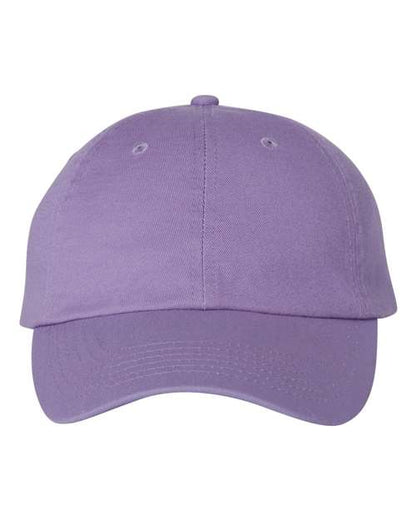 Valucap Bio-Washed Classic Dad Hat - Lavender Front
