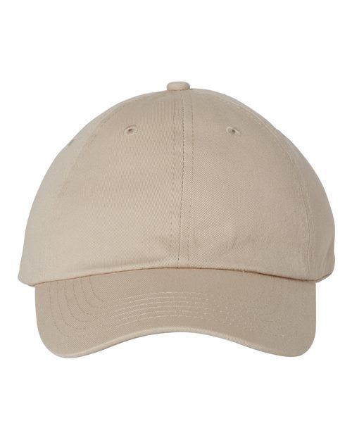 Valucap Bio-Washed Classic Dad Hat - Stone Front