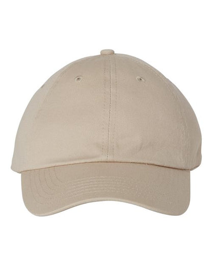 Valucap Bio-Washed Classic Dad Hat - Stone Front