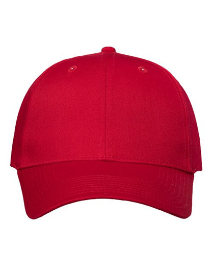Valucap Lightweight Twill Cap - Red Front
