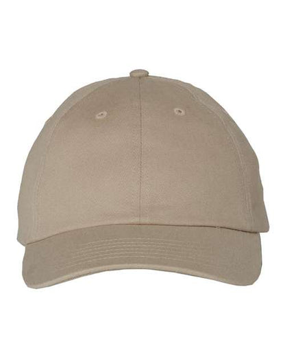 Valucap Brushed Twill Cap - Khaki Front