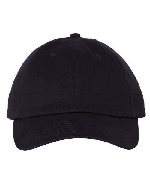 Valucap Brushed Twill Cap - Navy Front
