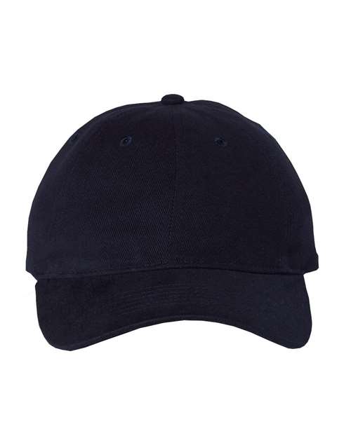 Valucap Heavy Brushed Twill Unstructured Cap - Navy Front