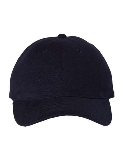 Valucap Heavy Brushed Twill Unstructured Cap - Navy Front
