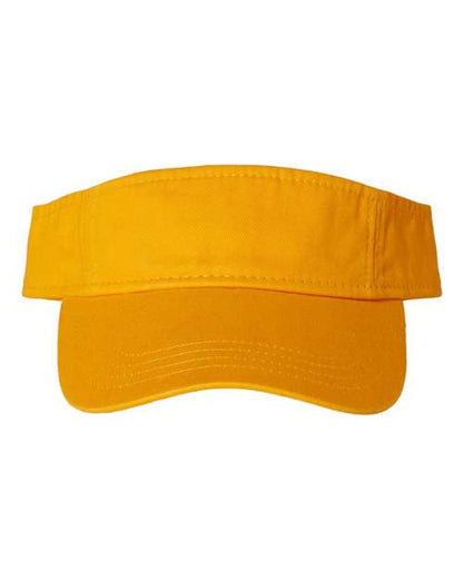 Valucap Bio-Washed Visor - Gold Front