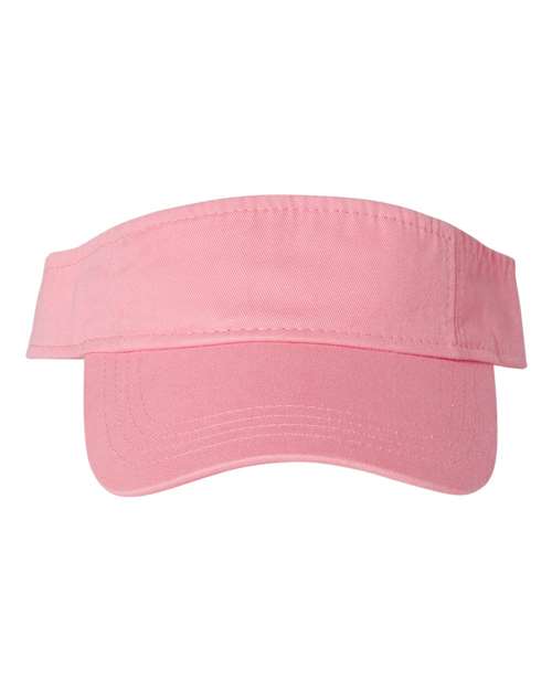 Valucap Bio-Washed Visor - Pink Front