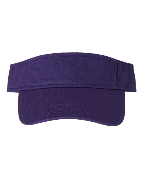 Valucap Bio-Washed Visor - Purple Front