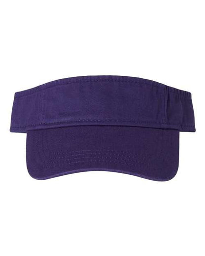 Valucap Bio-Washed Visor - Purple Front