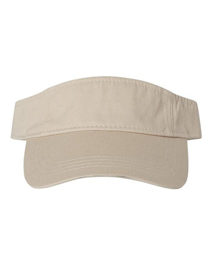 Valucap Bio-Washed Visor - Stone Front