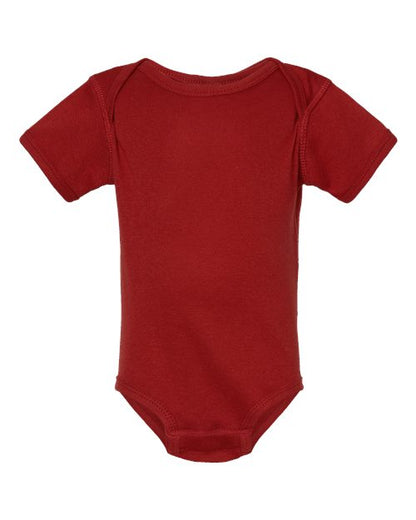 Rabbit Skins Infant Baby Rib Bodysuit - Garnet Front