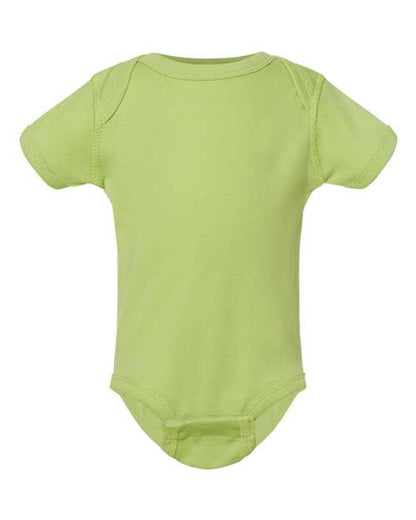 Rabbit Skins Infant Baby Rib Bodysuit - Key Lime Front