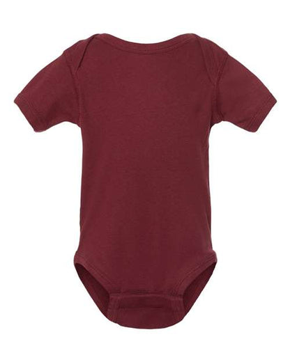 Rabbit Skins Infant Baby Rib Bodysuit - Maroon Front