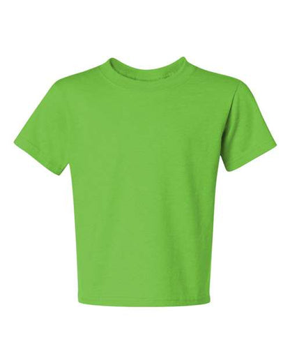JERZEES Youth Dri-Power® 50/50 T-Shirt - Kiwi Front