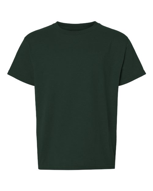 Youth DryBlend® T-Shirt - Forest Green Front