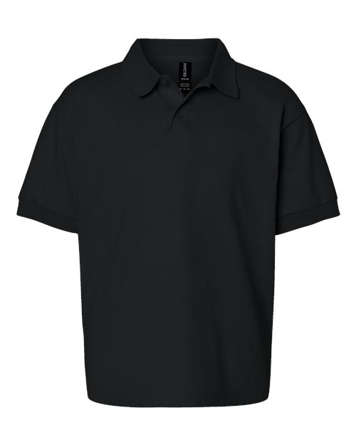Gildan Youth DryBlend® Jersey Polo - Black Front