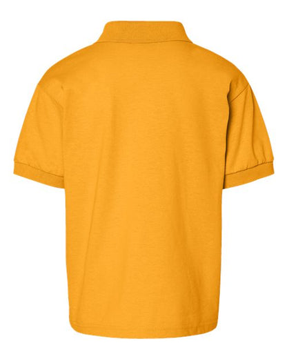 Youth DryBlend® Jersey Polo - Gold Back