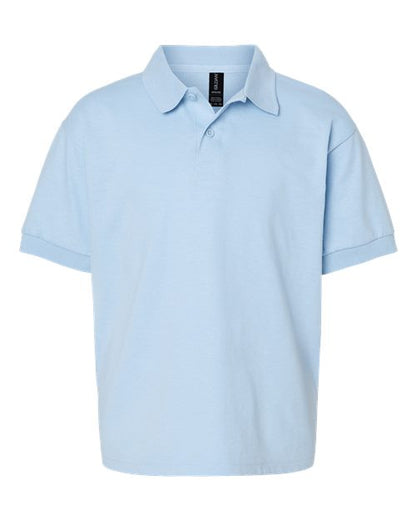 Gildan Youth DryBlend® Jersey Polo - Light Blue Front