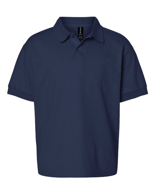 Gildan Youth DryBlend® Jersey Polo - Navy Front