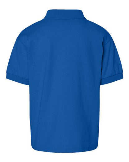 Youth DryBlend® Jersey Polo - Royal Back