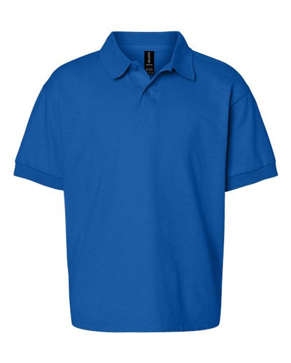 Youth DryBlend® Jersey Polo - Royal Front