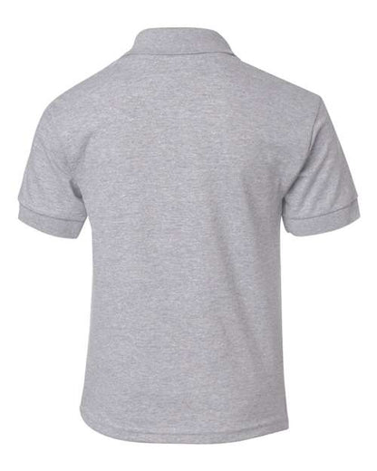 Youth DryBlend® Jersey Polo - Sport Grey Back