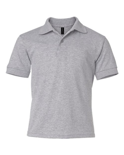 Gildan Youth DryBlend® Jersey Polo - Sport Grey Front