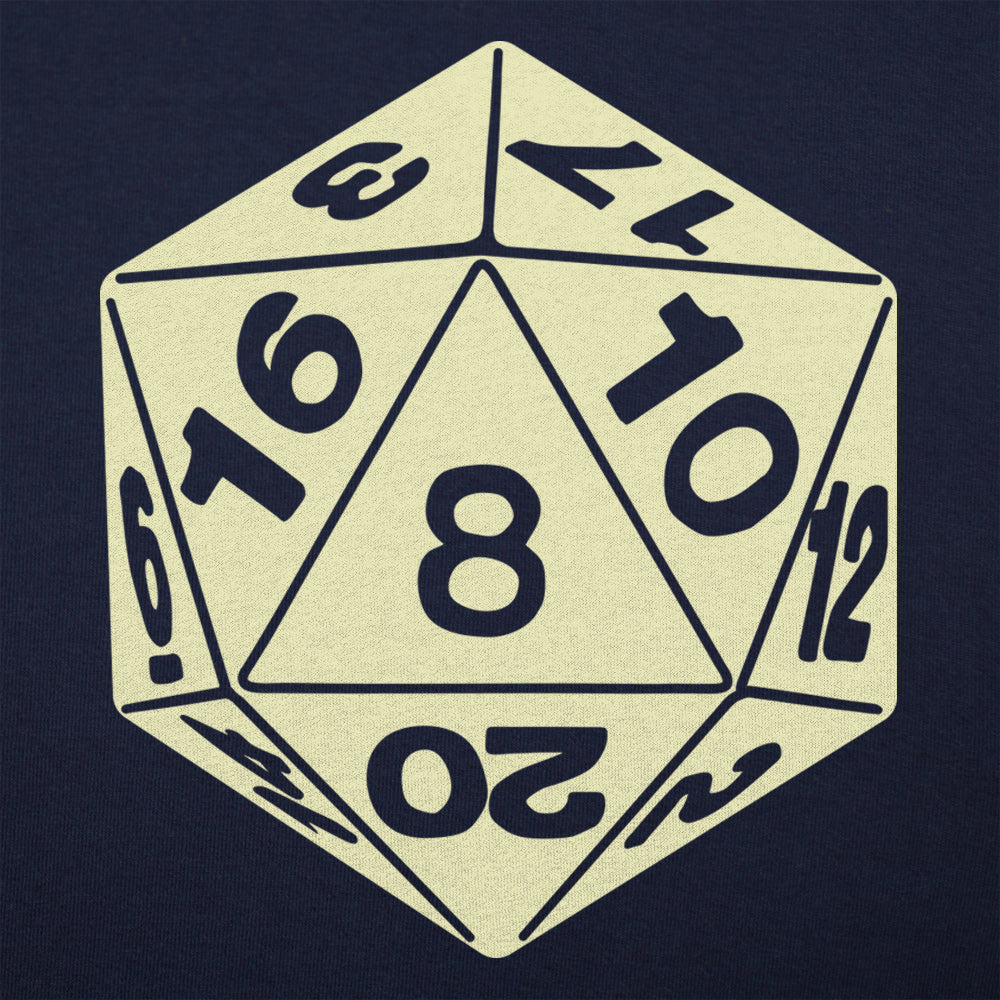 20-Sided Die D20 Tabletop Gaming Dice graphic tee design