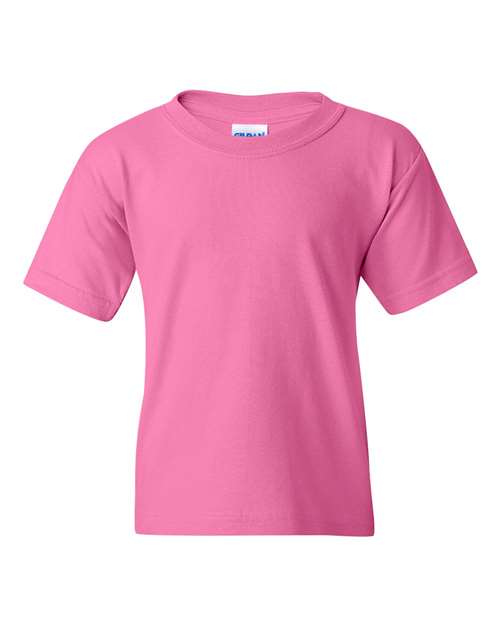 Youth Heavy Cotton™ T-Shirt - Azalea Front