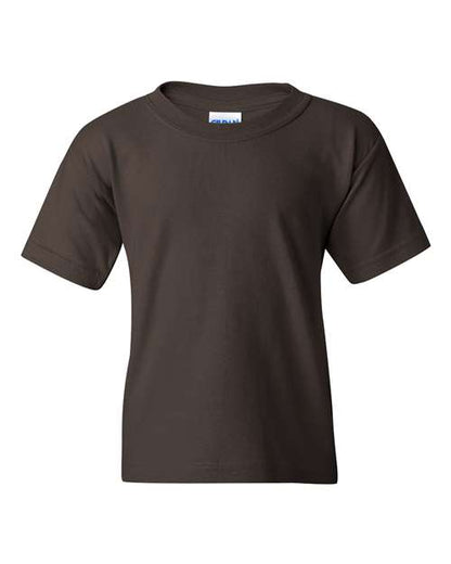 Youth Heavy Cotton™ T-Shirt - Dark Chocolate Front
