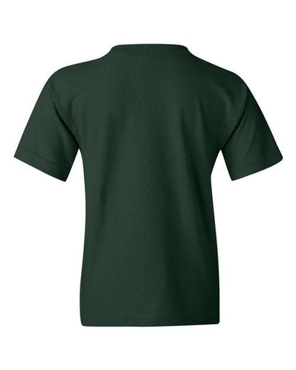 Youth Heavy Cotton™ T-Shirt - Forest Green Back