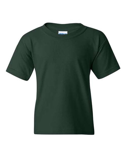 Youth Heavy Cotton™ T-Shirt - Forest Green Front