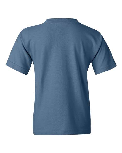 Youth Heavy Cotton™ T-Shirt - Indigo Blue Back