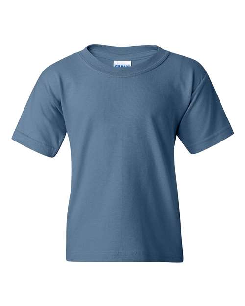Youth Heavy Cotton™ T-Shirt - Indigo Blue Front